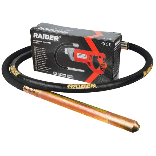 Vibrator de beton Raider RD-CV01 Red / 1300 W photo 4