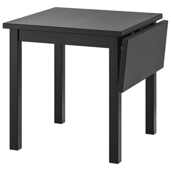 Обеденные стол со стульями Ikea Nordviken/Ingolf/Nolhaga Квадратная / ДСП / Черный photo 2 Обеденные стол со стульями Ikea Nordviken/Ingolf/Nolhaga Квадратная / ДСП / Черный photo 2