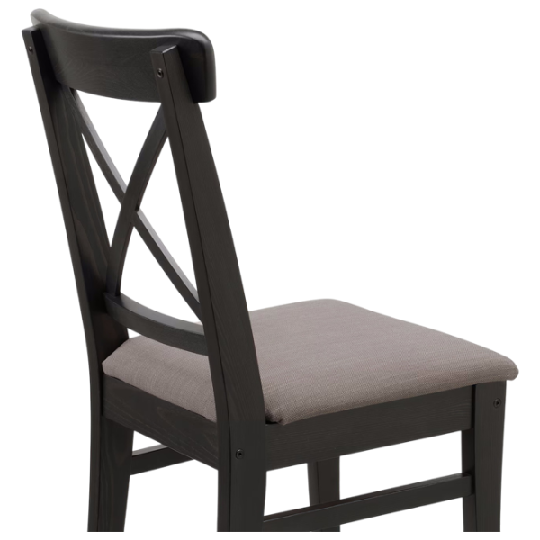 Обеденные стол со стульями Ikea Nordviken/Ingolf/Nolhaga Квадратная / ДСП / Черный photo 5 Обеденные стол со стульями Ikea Nordviken/Ingolf/Nolhaga Квадратная / ДСП / Черный photo 5