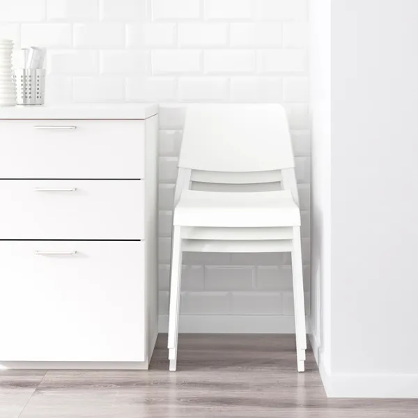 Set masă și scaune Ikea Norden/Teodores Dreptunghiulară / PAL / White photo 6