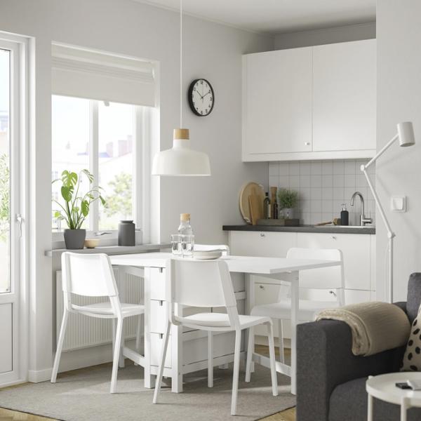 Set masă și scaune Ikea Norden/Teodores Dreptunghiulară / PAL / White photo 7
