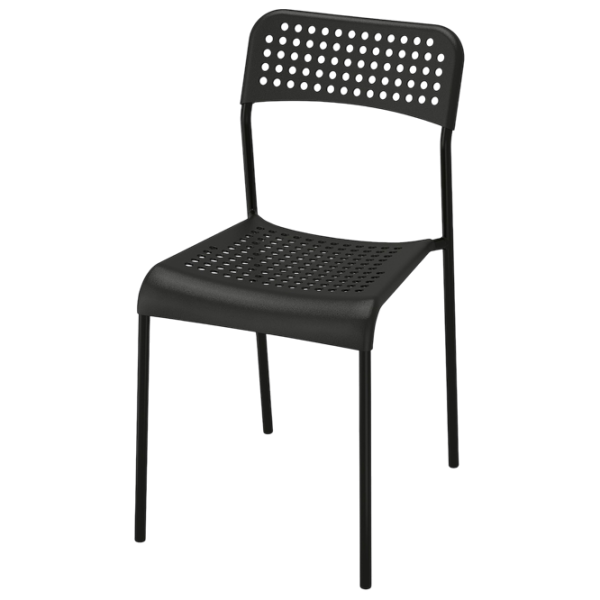 Обеденные стол со стульями Ikea Gunde/Adde Квадратная / Дерево / Черный photo 3