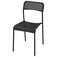Set masă și scaune Ikea Gunde/Adde Pătrată / Lemn / Black photo 3