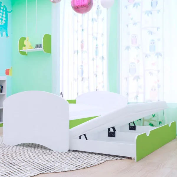 Детская кровать Happy Babies Happy 90 x 180 см / ПВХ / Зеленый photo 3