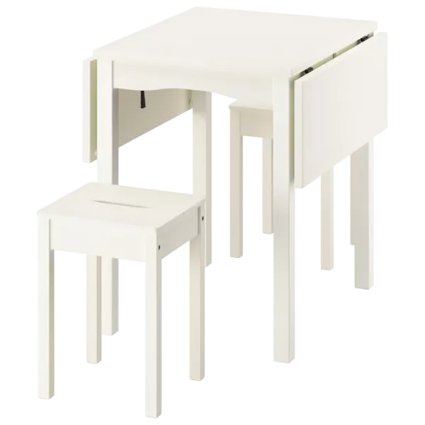 Set masă și scaune Ikea Hauga Pătrată / PAL / White photo 1