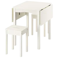 Set masă și scaune Ikea Hauga Pătrată / PAL / White