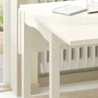 Обеденные стол со стульями Ikea Hauga Квадратная / ДСП / Белый photo 7