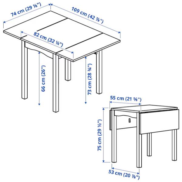 Set masă și scaune Ikea Hauga Pătrată / PAL / White photo 8