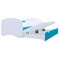 Детская кровать Happy Babies Happy 90 x 180 см / ПВХ / Синий