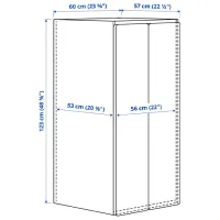 Dulap Ikea Smastad/Platsa 60 x 57 x 123 / DSP / Alb photo 5