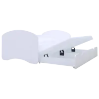 Pat pentru copii Happy Babies Happy 80 x 160 cm / PVC / White