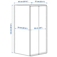 Dulap Ikea Smastad/Platsa 60 x 57 x 123 / DSP / Alb photo 4