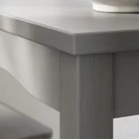 Обеденные стол со стульями Ikea Hauga/Stefan Квадратная / ДСП / Серый photo 7