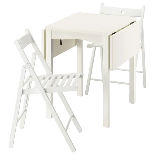 Обеденные стол со стульями Ikea Hauga/Frosvi Прямоугольная / ДСП / Белый photo 1 Обеденные стол со стульями Ikea Hauga/Frosvi Прямоугольная / ДСП / Белый photo 1