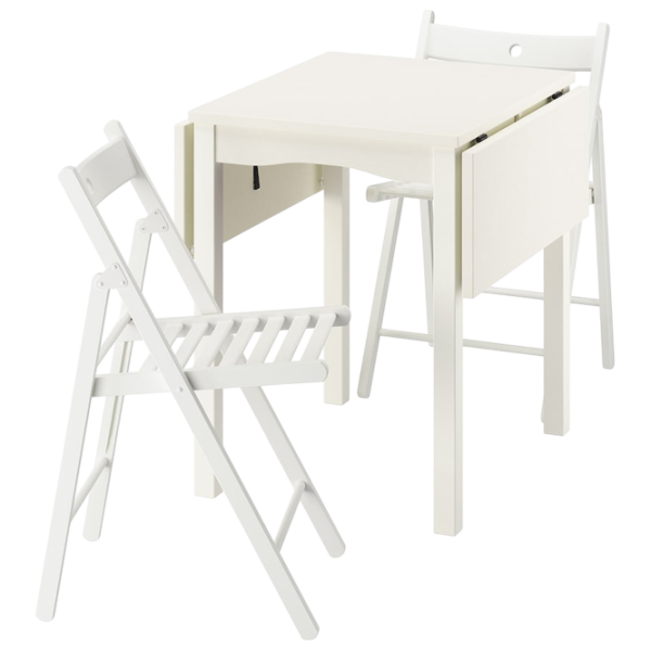 Обеденные стол со стульями Ikea Hauga/Frosvi Прямоугольная / ДСП / Белый photo 1 Обеденные стол со стульями Ikea Hauga/Frosvi Прямоугольная / ДСП / Белый photo 1