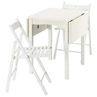 Set masă și scaune Ikea Hauga/Frosvi Dreptunghiulară / PAL / White