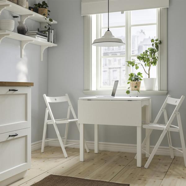 Обеденные стол со стульями Ikea Hauga/Frosvi Прямоугольная / ДСП / Белый photo 6 Обеденные стол со стульями Ikea Hauga/Frosvi Прямоугольная / ДСП / Белый photo 6