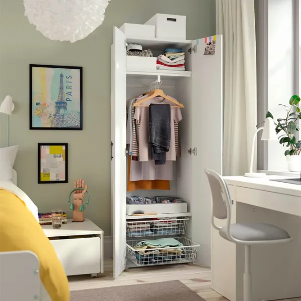 Шкаф Ikea Smastad/Platsa 60 x 42см x 181 / ДСП / Белый photo 3