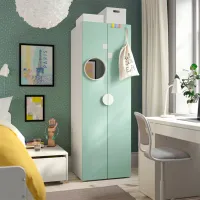 Шкаф Ikea Smastad/Platsa 60 x 57см x 181 / ДСП / Белый photo 2