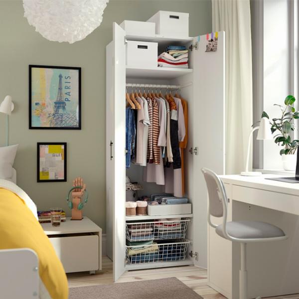 Dulap Ikea Smastad/Platsa 60 x 57 x 181 / DSP / Alb photo 3