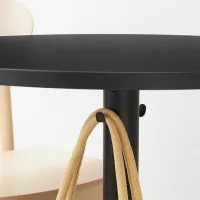 Set masă și scaune Ikea Stenssele/Ostano/Remmarn Rotundă / PAL / Dark Gray photo 7