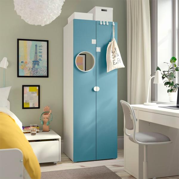 Шкаф Ikea Smastad/Platsa 60 x 57см x 181 / ДСП / Белый photo 2