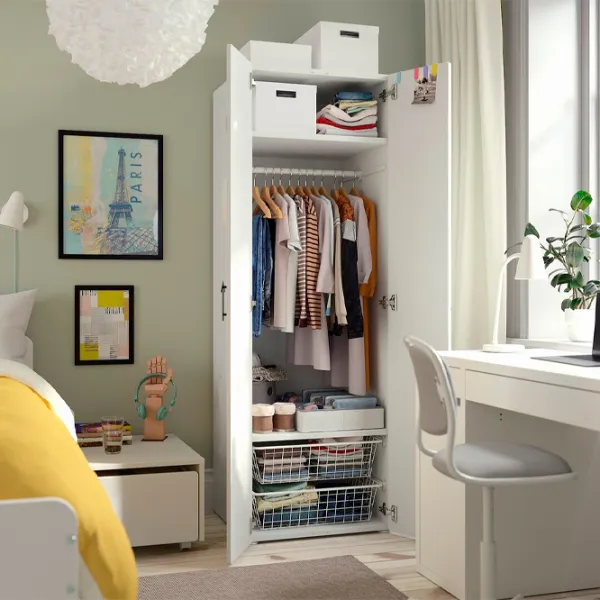 Шкаф Ikea Smastad/Platsa 60 x 57см x 181 / ДСП / Белый photo 3