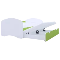 Pat pentru copii Happy Babies Happy 90 x 200 cm / PVC / Green