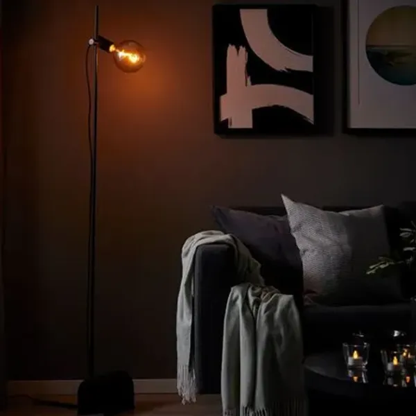 Lampadar Ikea Harslinga/Molnart  Black / E27 photo 4