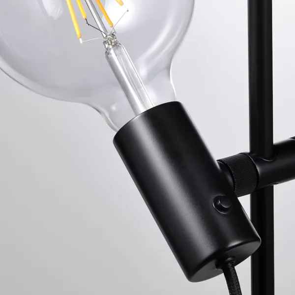Lampadar Ikea Harslinga/Lunnom  Black / E27 photo 2 Lampadar Ikea Harslinga/Lunnom  Black / E27 photo 2