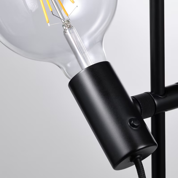Lampadar Ikea Harslinga/Lunnom  Black / E27 photo 2 Lampadar Ikea Harslinga/Lunnom  Black / E27 photo 2