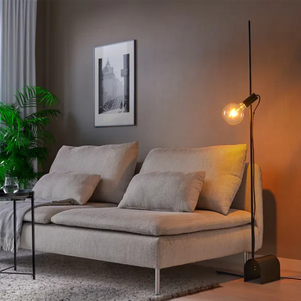 Lampadar Ikea Harslinga/Lunnom  Black / E27 photo 3 Lampadar Ikea Harslinga/Lunnom  Black / E27 photo 3