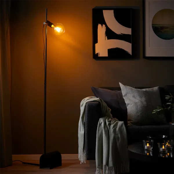 Lampadar Ikea Harslinga/Lunnom  Black / E27 photo 4 Lampadar Ikea Harslinga/Lunnom  Black / E27 photo 4