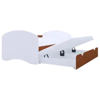 Pat pentru copii Happy Babies Happy 90 x 200 cm / PVC / Calvados