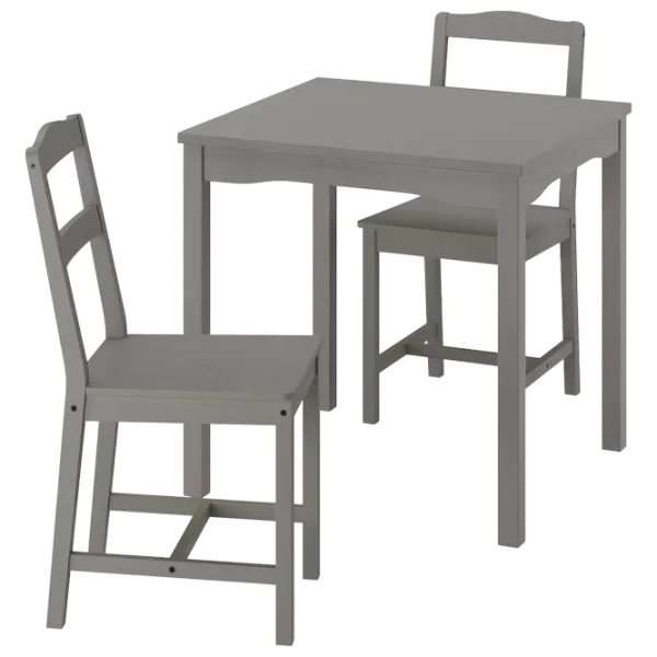 Set masă și scaune Ikea Hauga Pătrată / PAL / Gray photo 1