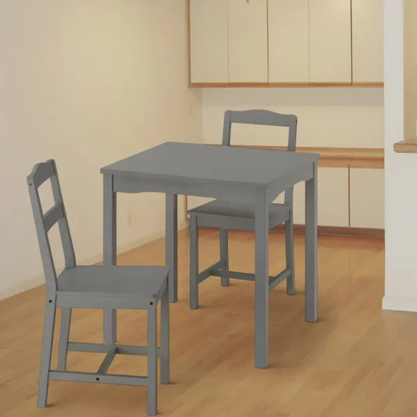 Set masă și scaune Ikea Hauga Pătrată / PAL / Gray photo 4