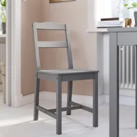 Обеденные стол со стульями Ikea Hauga Квадратная / ДСП / Серый photo 6