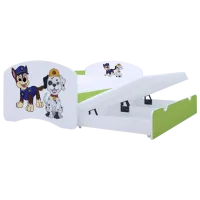 Детская кровать Happy Babies Happy Two Dogs 90 x 180 см / ПВХ / Зеленый