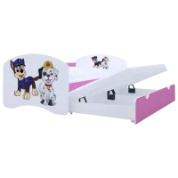 Детская кровать Happy Babies Happy Two Dogs 90 x 180 см / ПВХ / Розовый