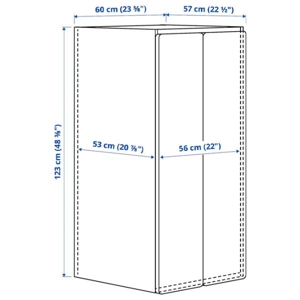 Dulap Ikea Smastad/Platsa 60 x 57 x 123 / DSP / Alb photo 7