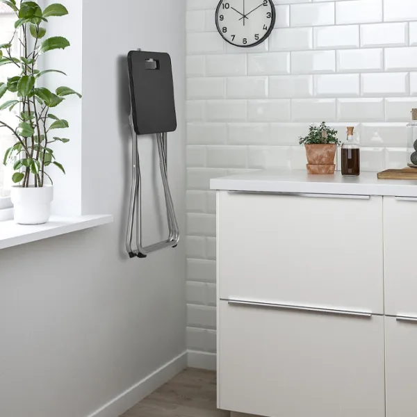Обеденные стол со стульями Ikea Gunde Квадратная / Дерево / Черный photo 6