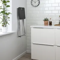 Обеденные стол со стульями Ikea Gunde Квадратная / Дерево / Черный photo 6