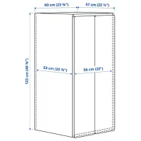Dulap Ikea Smastad/Platsa 60 x 57 x 123 / DSP / Alb photo 8
