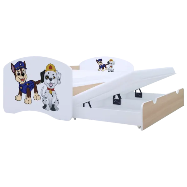 Детская кровать Happy Babies Happy Two Dogs 90 x 180 см / ПВХ / Светлая груша photo 1 Детская кровать Happy Babies Happy Two Dogs 90 x 180 см / ПВХ / Светлая груша photo 1