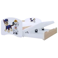 Детская кровать Happy Babies Happy Two Dogs 90 x 180 см / ПВХ / Светлая груша