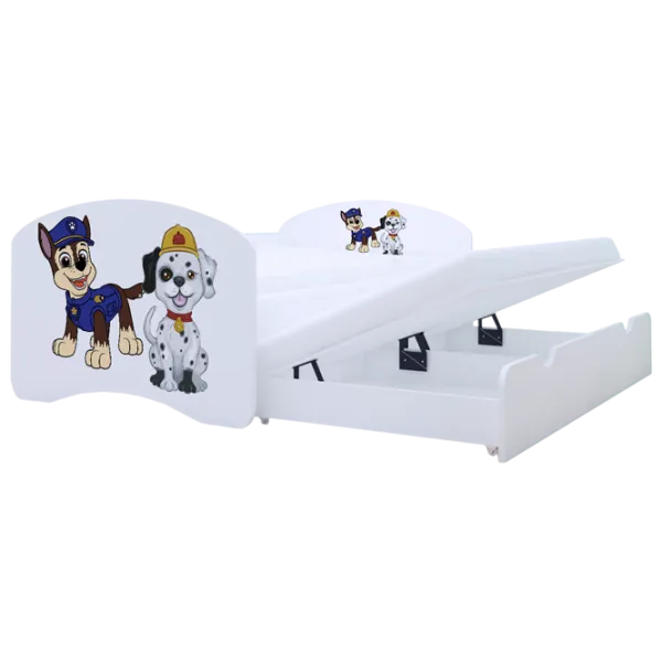 Детская кровать Happy Babies Happy Two Dogs 90 x 180 см / ПВХ / Белый photo 1 Детская кровать Happy Babies Happy Two Dogs 90 x 180 см / ПВХ / Белый photo 1