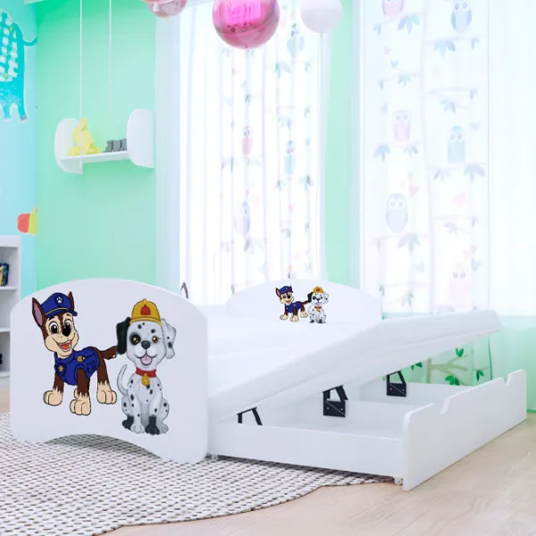 Детская кровать Happy Babies Happy Two Dogs 90 x 180 см / ПВХ / Белый photo 2 Детская кровать Happy Babies Happy Two Dogs 90 x 180 см / ПВХ / Белый photo 2