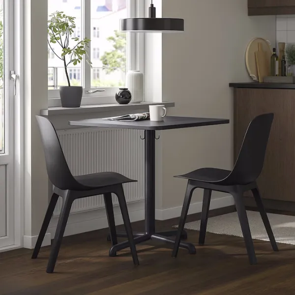 Set masă și scaune Ikea Stenssele/Odger Pătrată / PAL / Anthracite photo 5