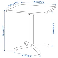 Set masă și scaune Ikea Stenssele/Odger Pătrată / PAL / Anthracite photo 6