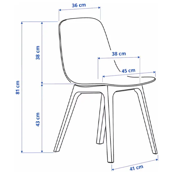 Set masă și scaune Ikea Stenssele/Odger Pătrată / PAL / Anthracite photo 7